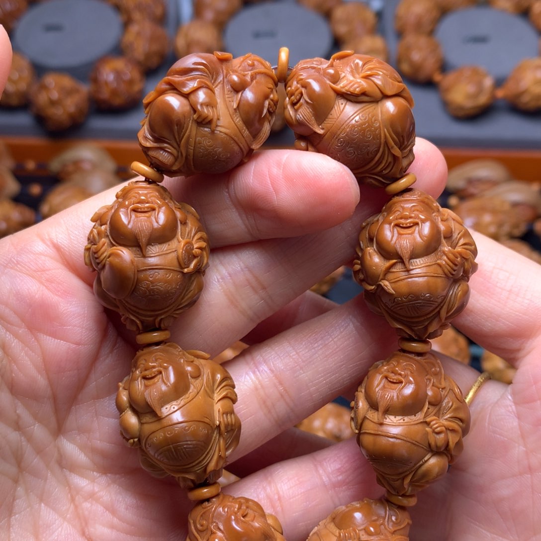 橄榄核手串/手链八宝财神