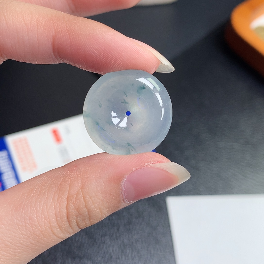 翡翠裸石缅甸天然A货翡翠冰种平安扣