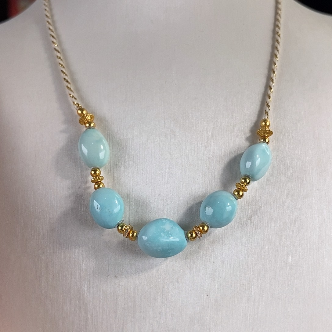 绿松石银S925镀金镶嵌珠宝奇石