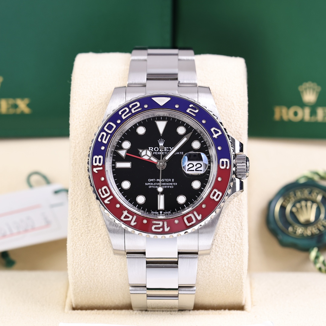 95新 Rolex/劳力士 可乐圈126710  精钢材质 2022年3月保卡