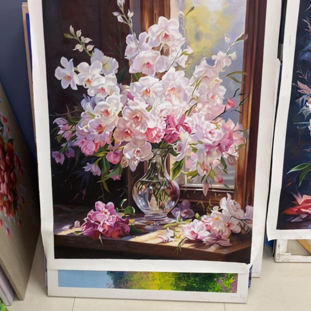 S****h手工手绘精品油画75+100内框