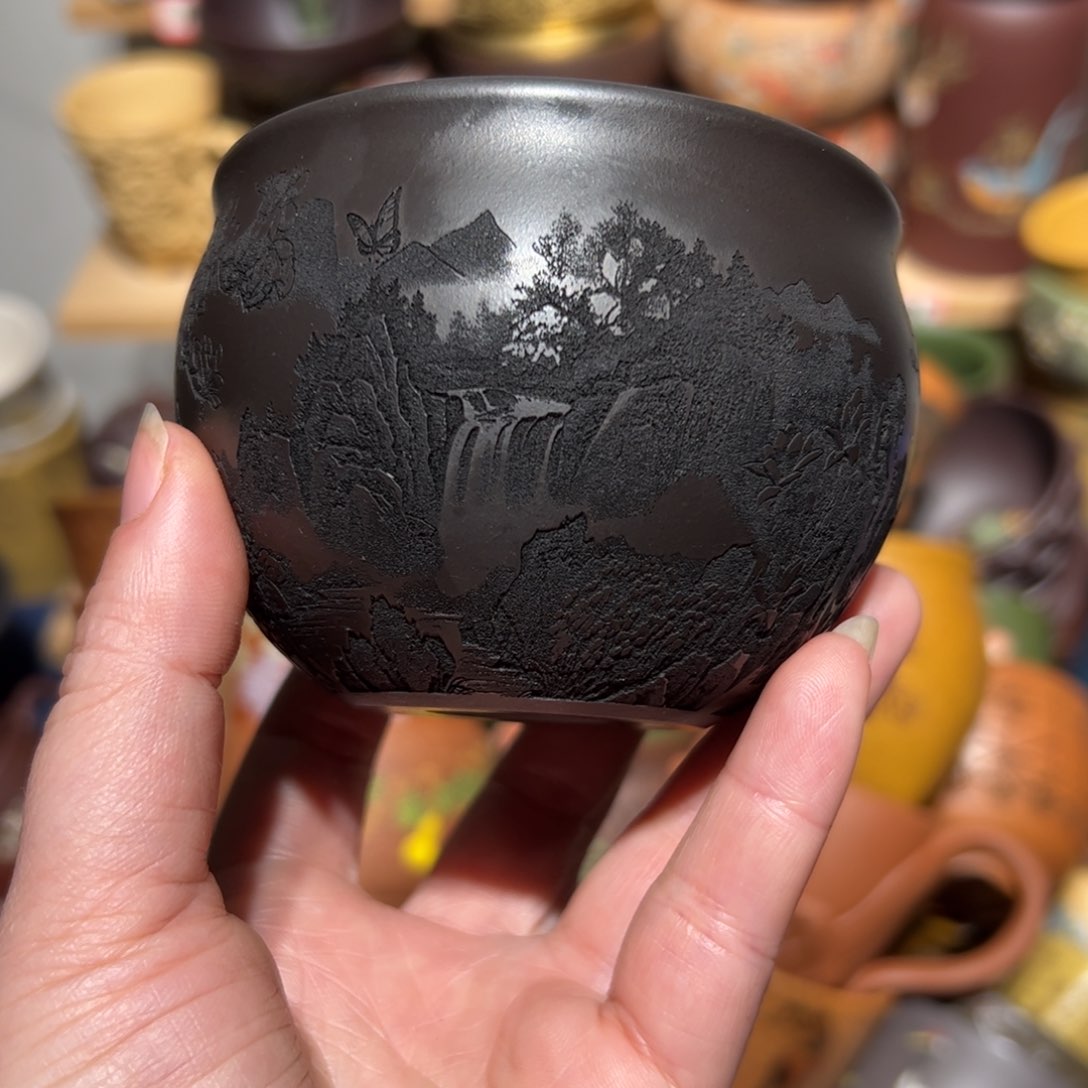 紫砂茶杯宜兴紫砂主人杯