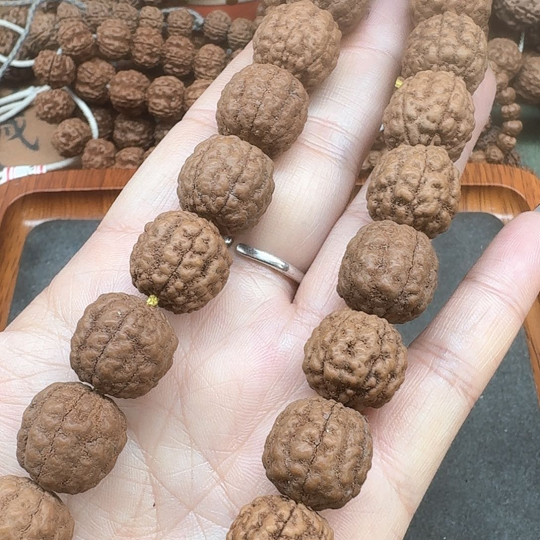 金刚菩提手串张*宾碧根果15
