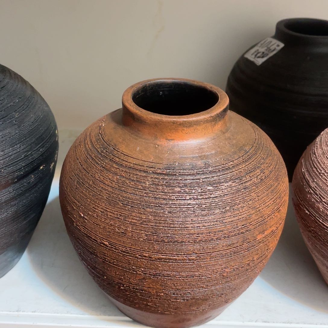 红陶无孔无孔口径8高度20