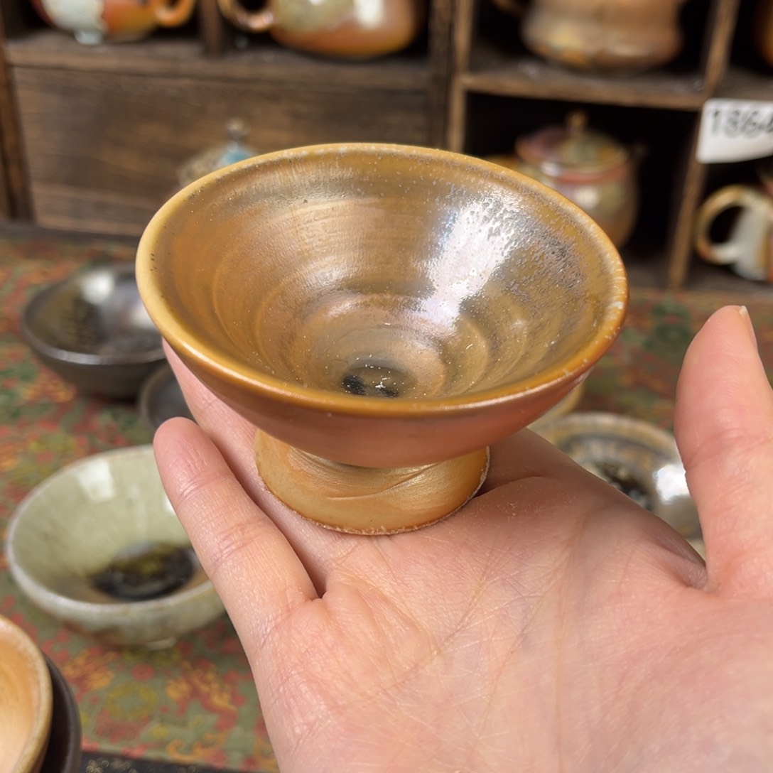 摆件柴烧茶器主人杯