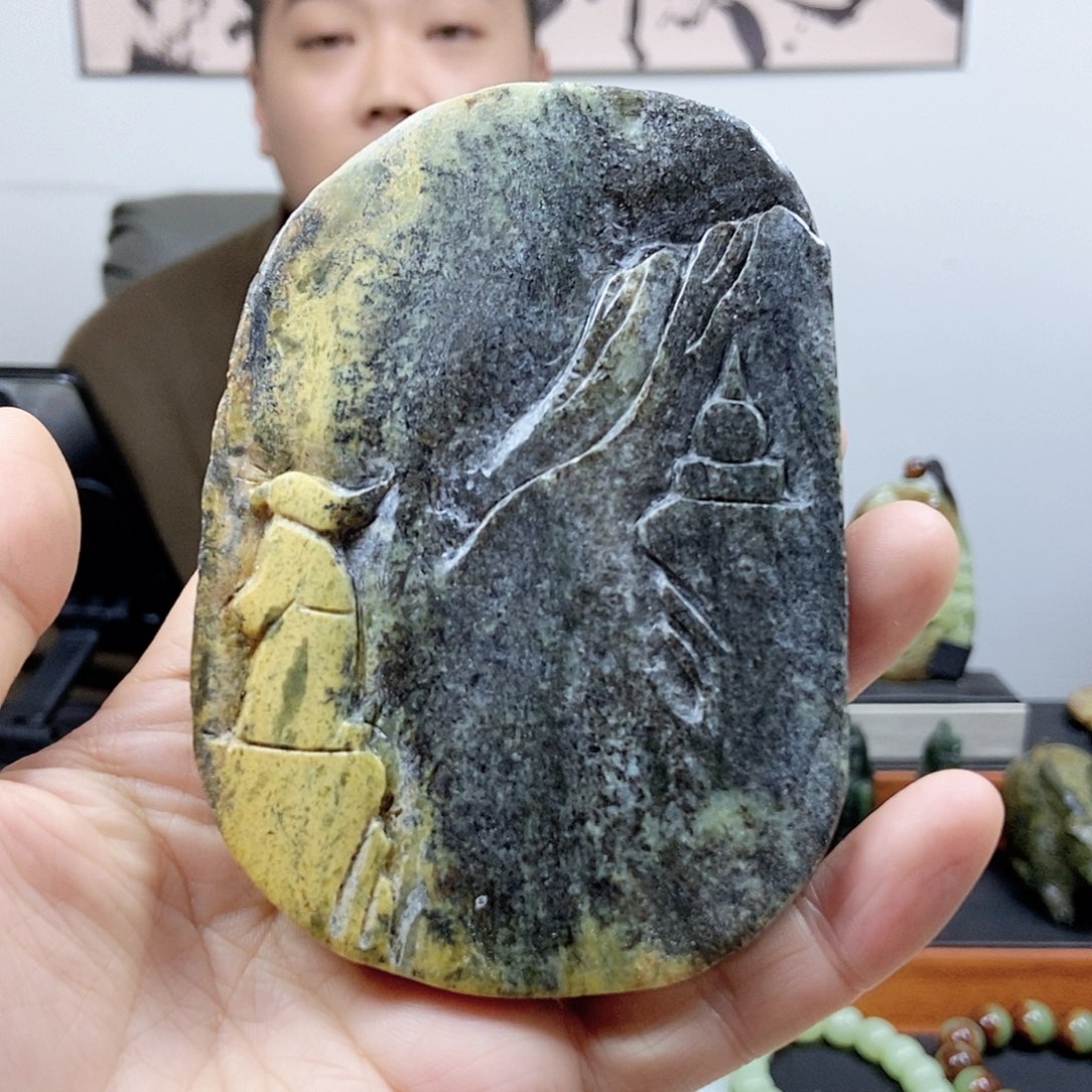 岫岩河磨玉（透闪石质玉）未镶嵌把件多样性随机发一