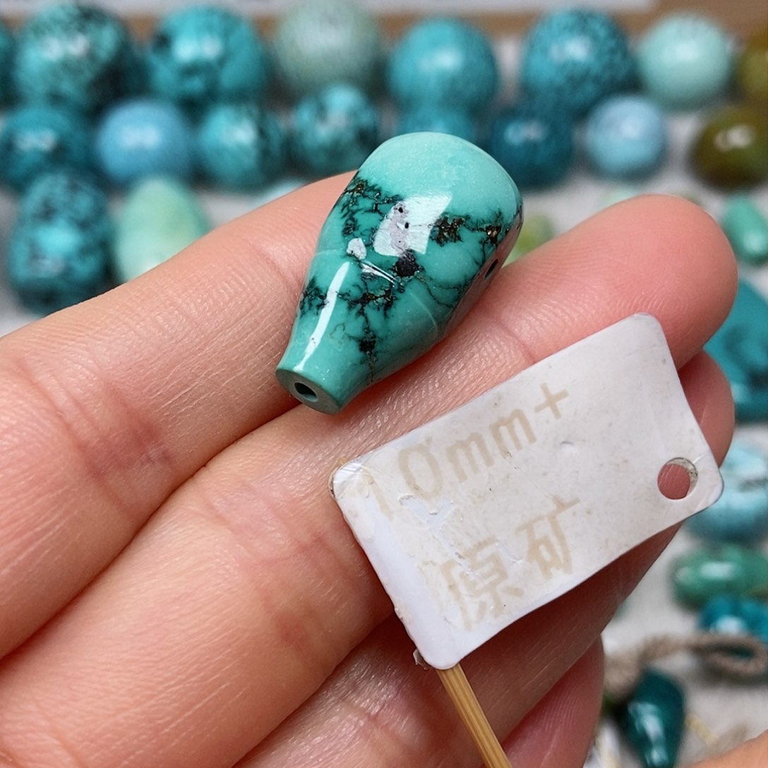 未镶嵌绿松石珠宝半成品