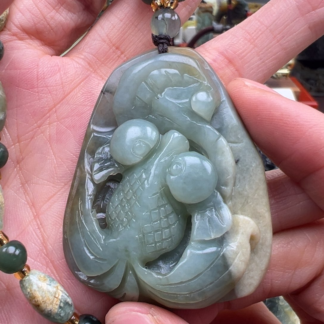 岫玉未镶嵌挂件挂件