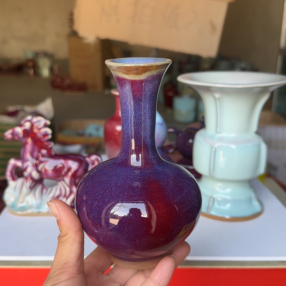陶摆件郑家钧瓷摆件微瑕