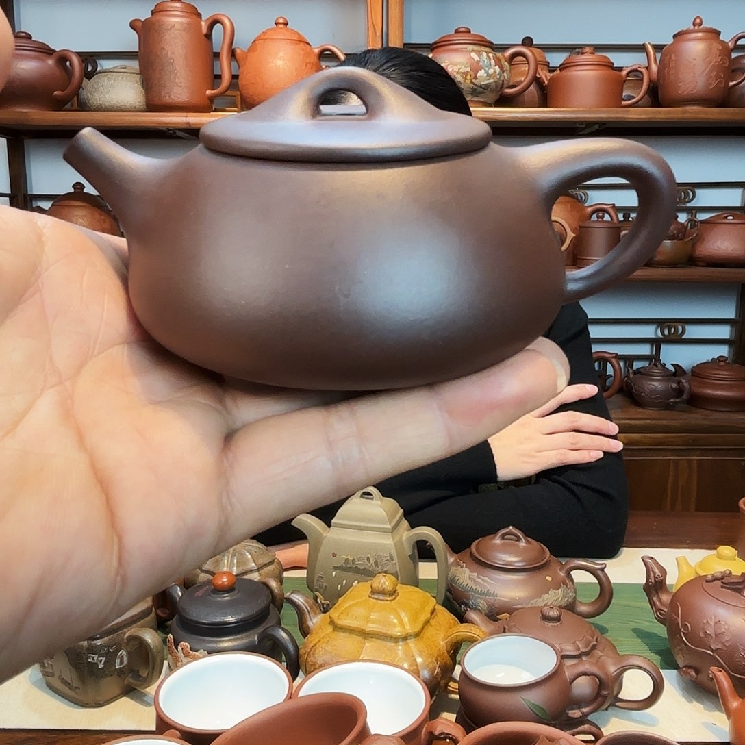 紫砂茶杯紫砂石瓢