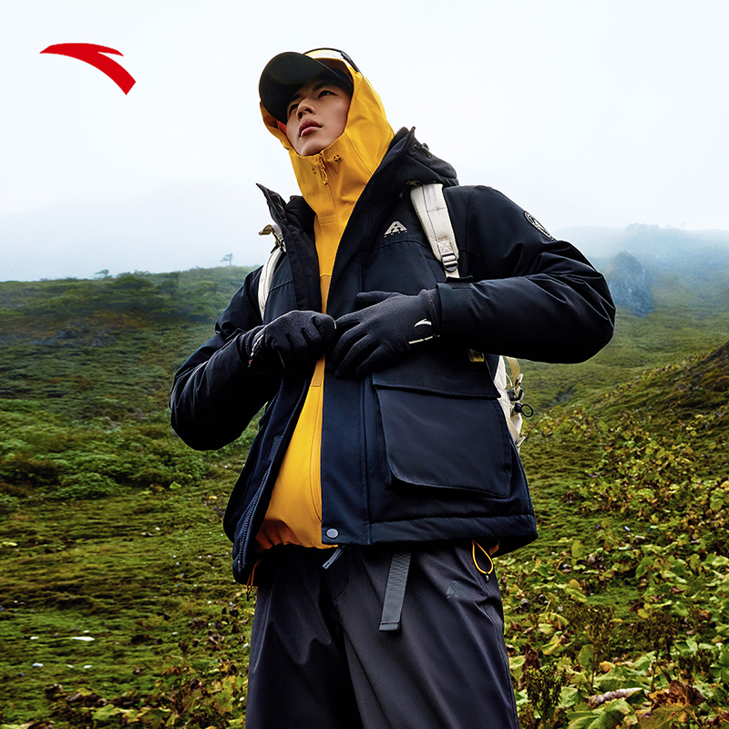 【服饰】安踏雪壳羽绒丨四防工装羽绒派克服冬季防风保暖棉服外套