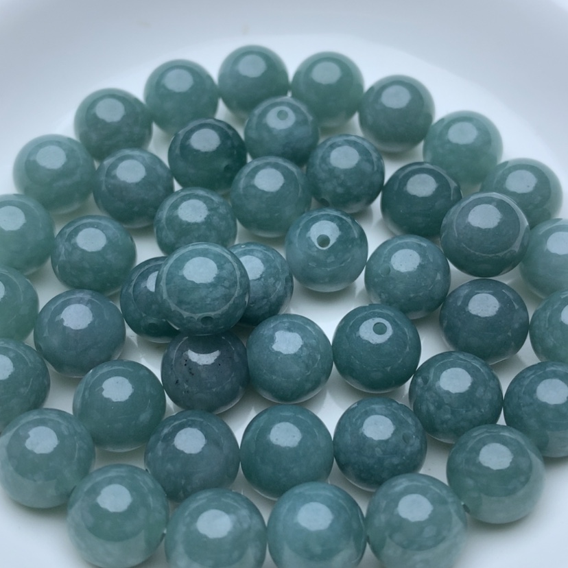 【闪购商品】翡翠手链未镶嵌卡10蓝水10颗