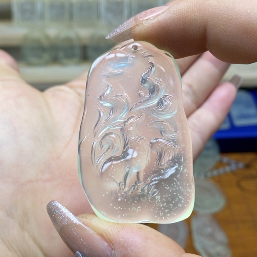 【闪购商品】蛇纹石玉未镶嵌颈饰