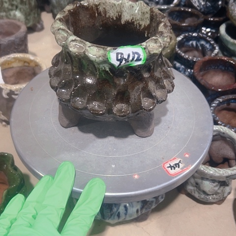 红陶粗陶花盆手工