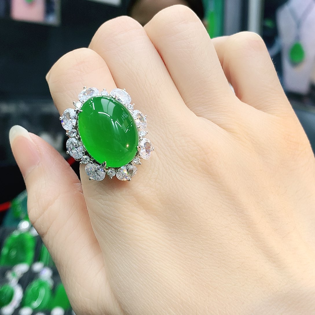 银S925镶嵌戒指玛瑙/玉髓