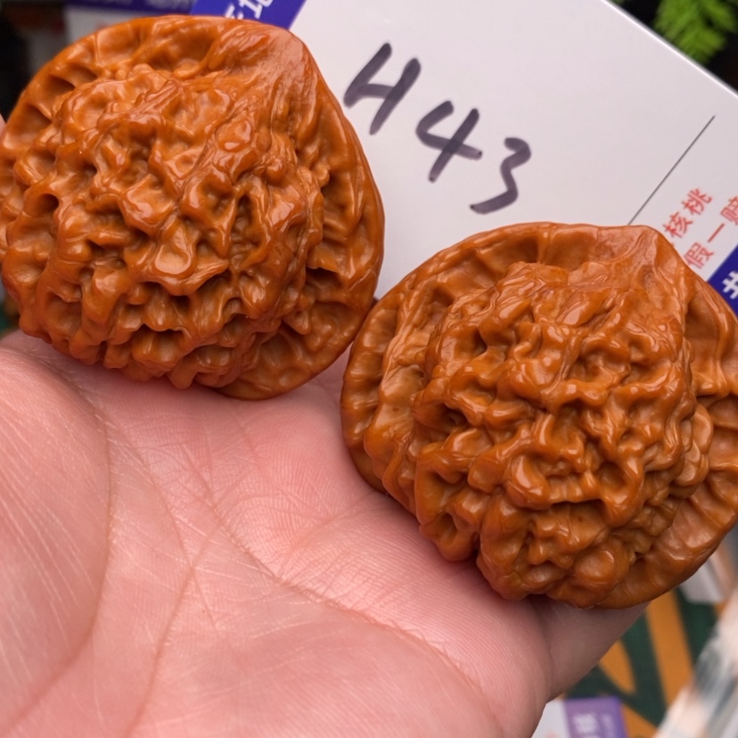 【闪购商品】文玩核桃把件边50大官帽