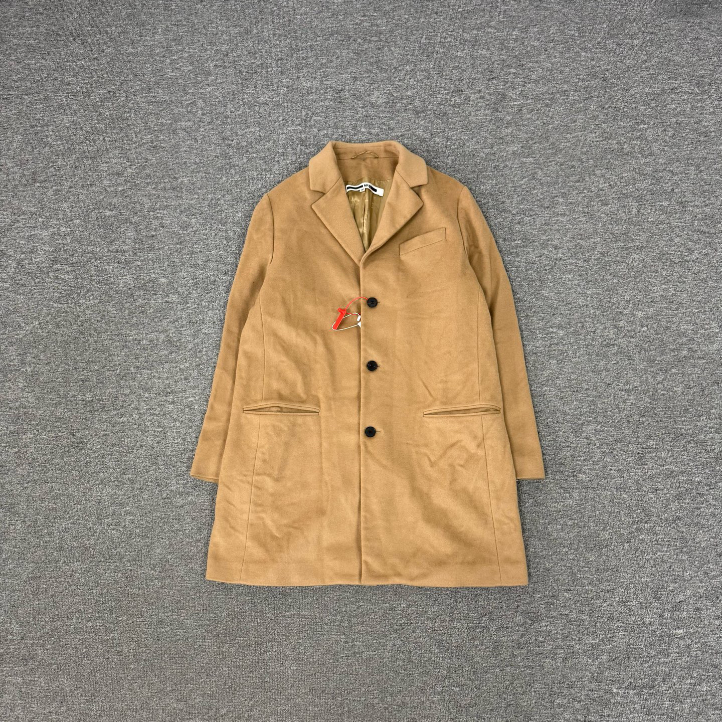 99新 Alexander McQueen/亚历山大·麦昆 纽扣 羊毛大衣 99新 48码