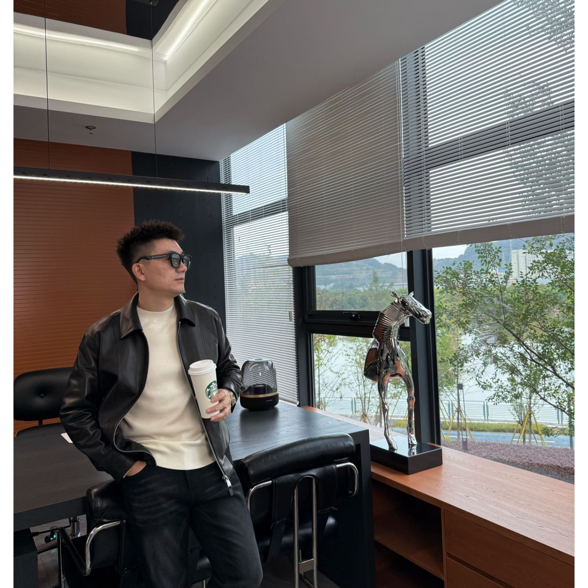 陆老板-【Dorc】冬季新款休闲时尚男士鹅绒皮衣-L2121