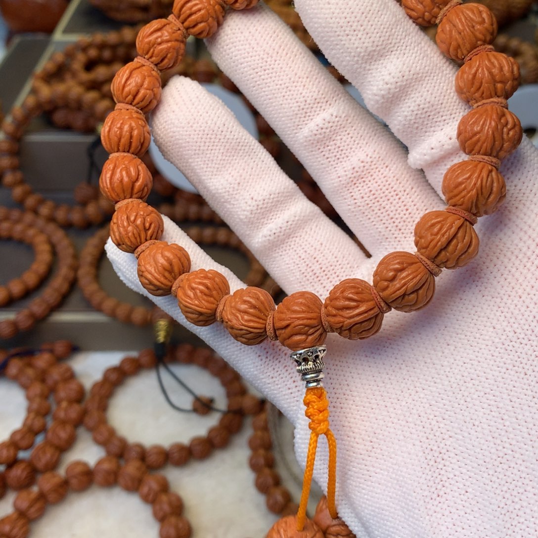 桃核手串秦岭龙纹