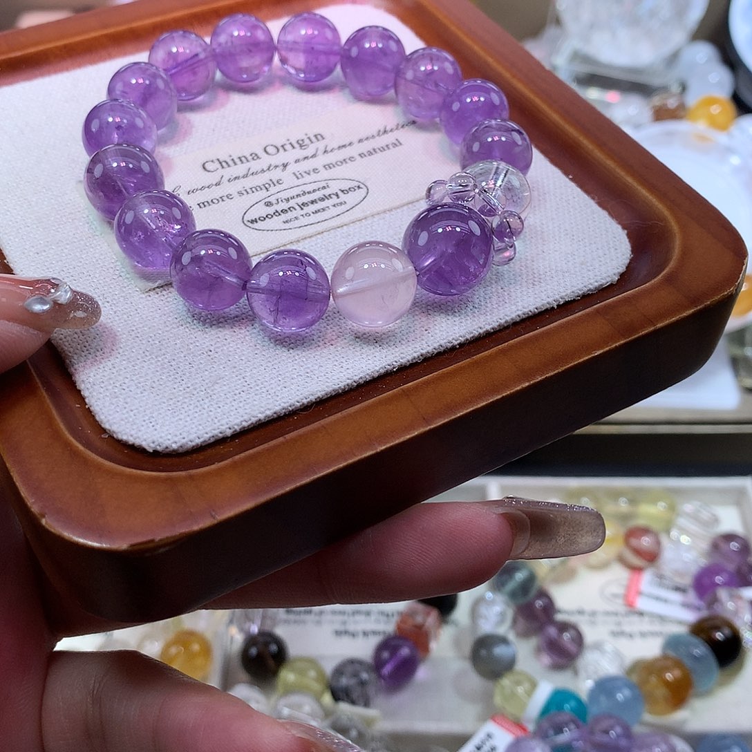 水晶手链未镶嵌薰衣草