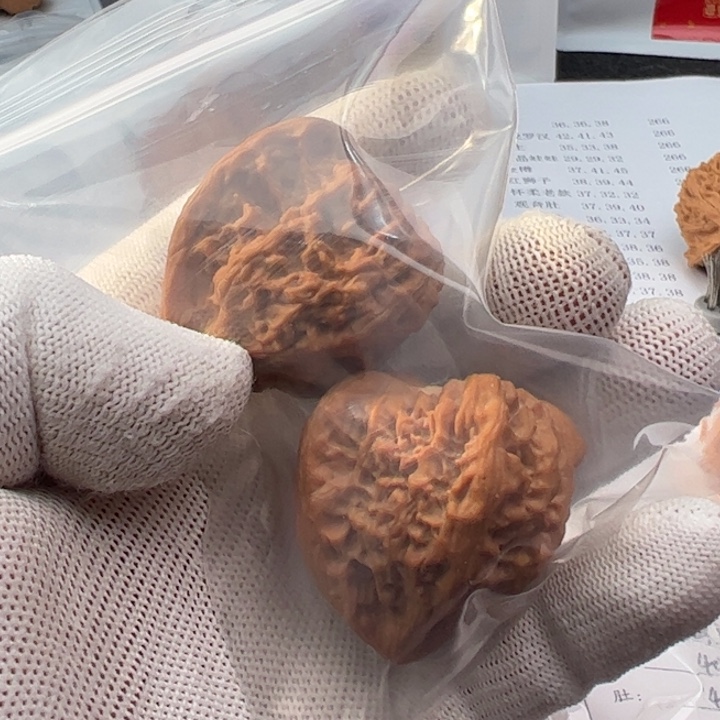 滴***把件文玩核桃火焰215