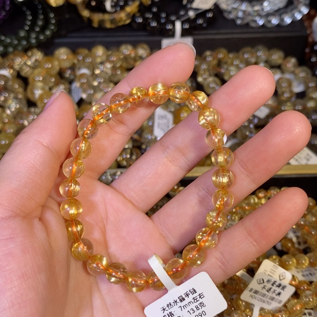 水晶手链未镶嵌手链7mm