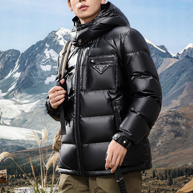 HECHENG/禾丞冬季新款男装羽绒服三防免洗可脱卸帽加厚时尚羽绒服