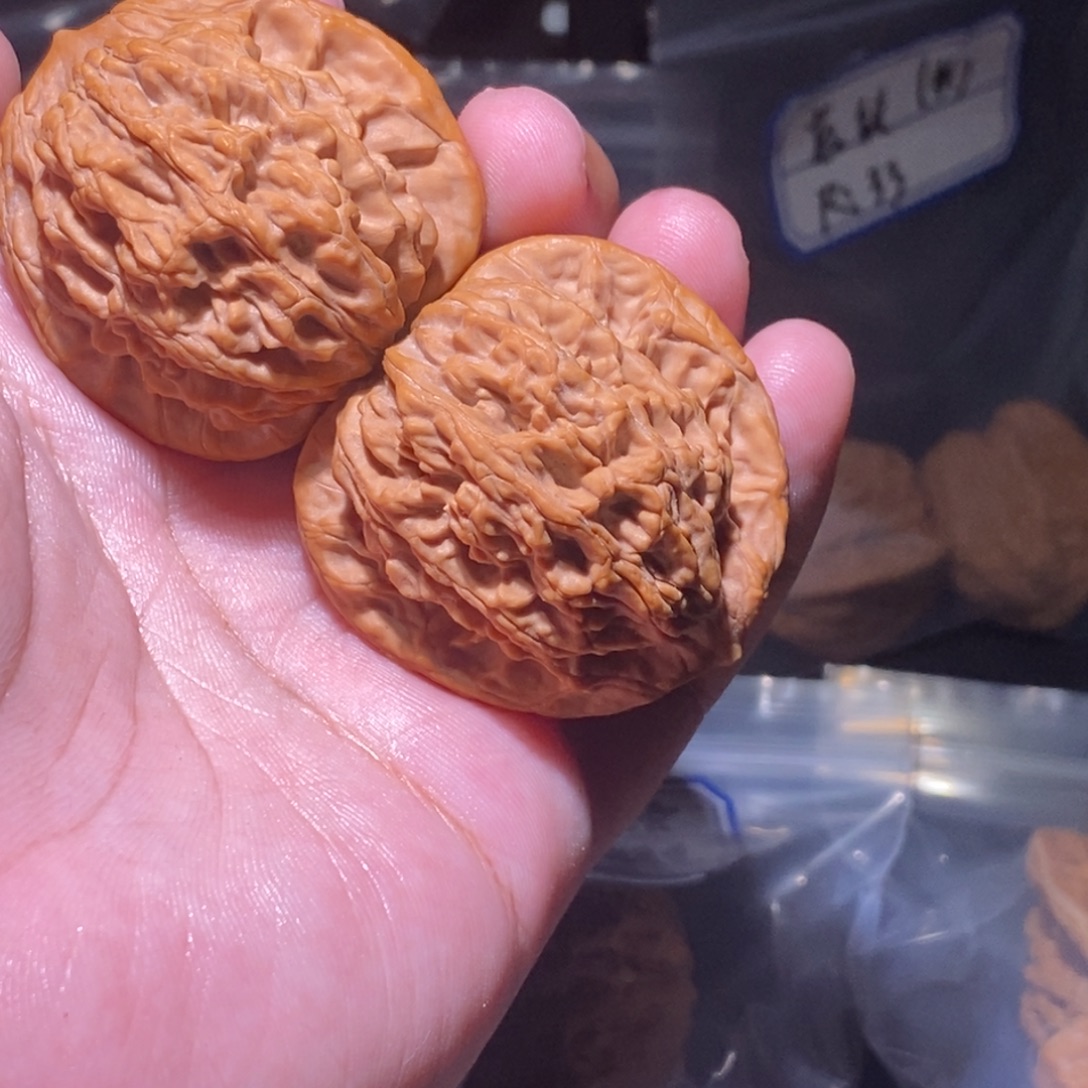 搭***爷吊坠文玩核桃42全品虎头