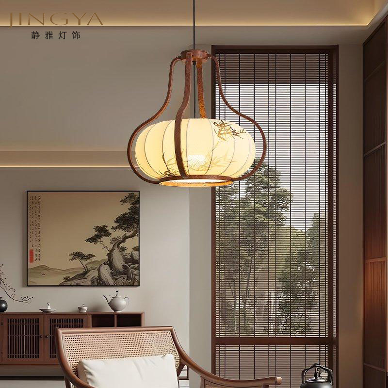 宋式美学小吊灯2025年新款餐厅茶室玄关创意中式古风宫灯