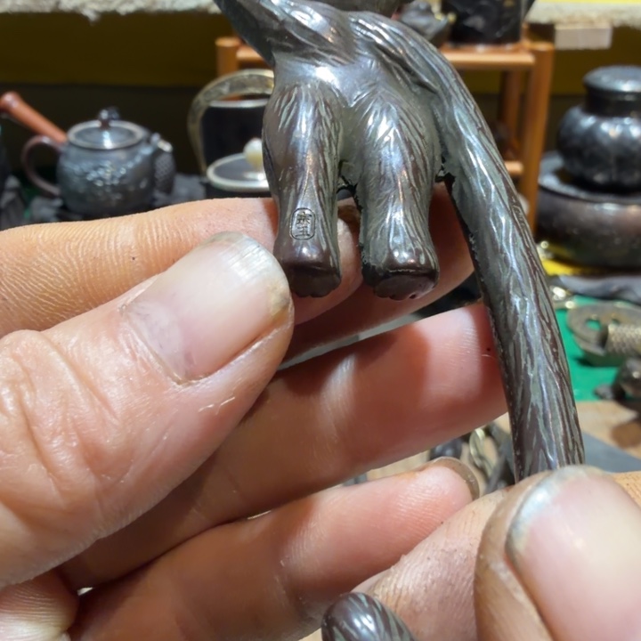 铜中古工艺品摆件