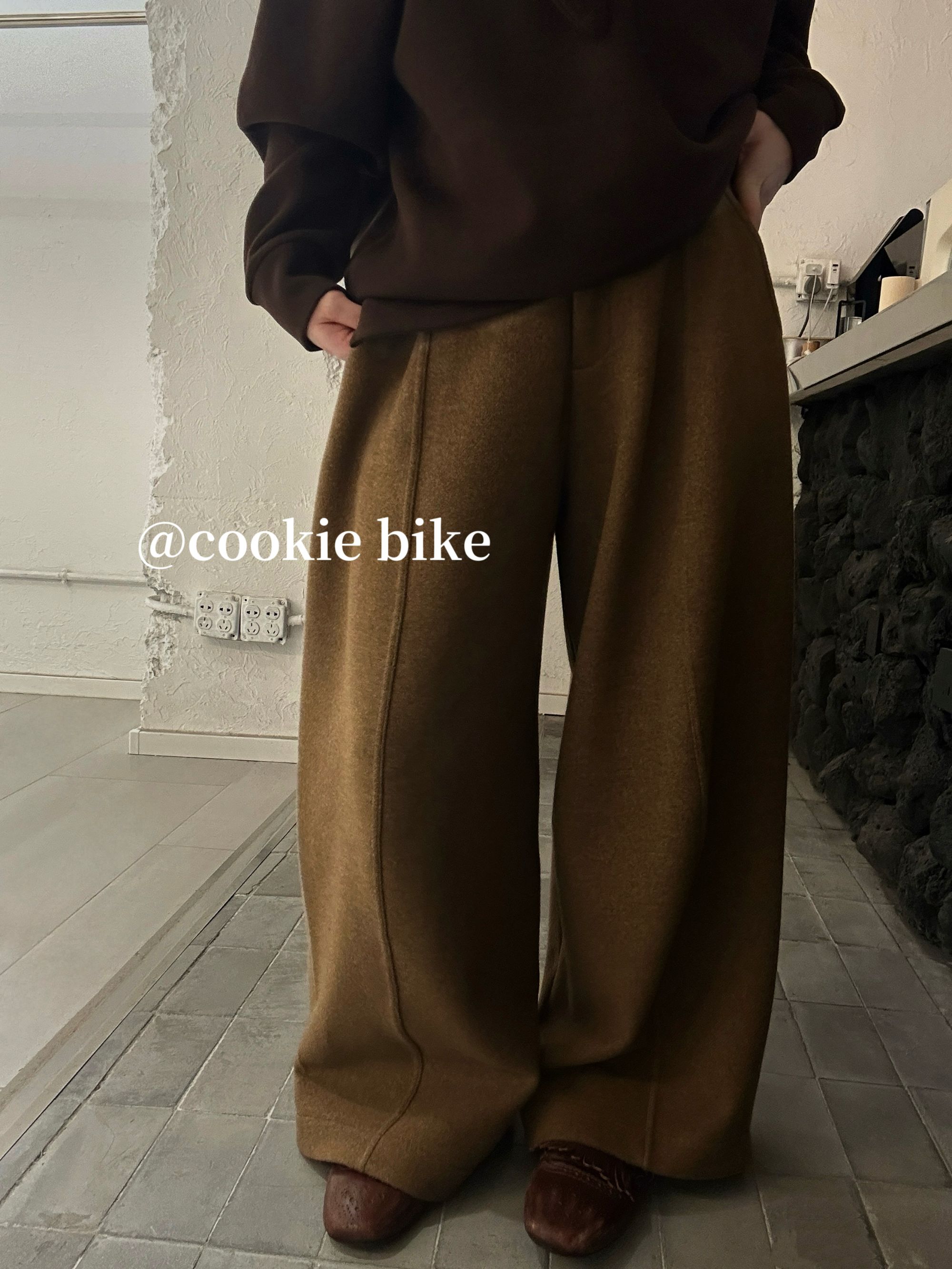 091【冬季新款】纯色软糯立体中线显瘦气球裤（0170）