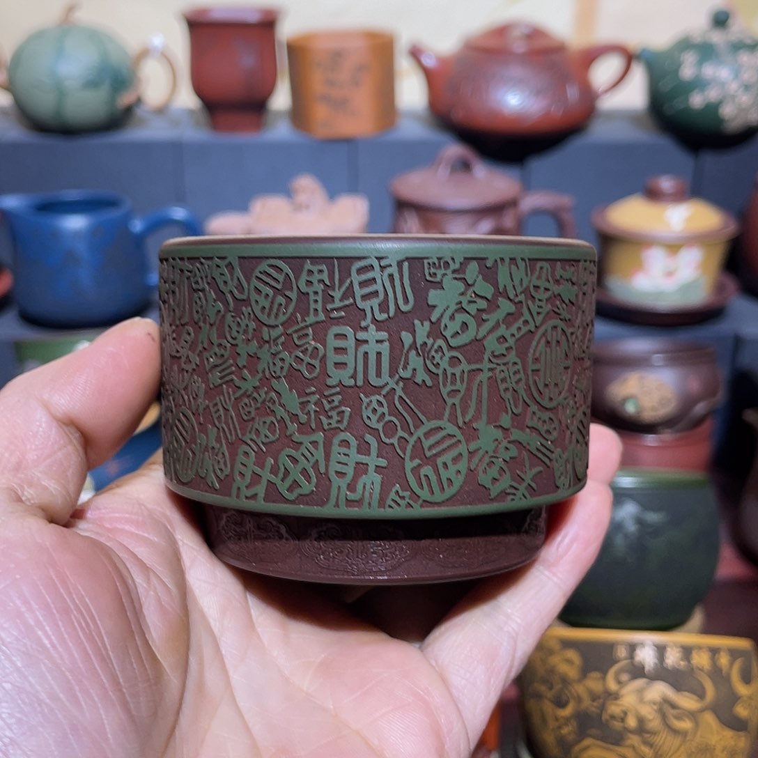 原矿紫砂手工主人杯