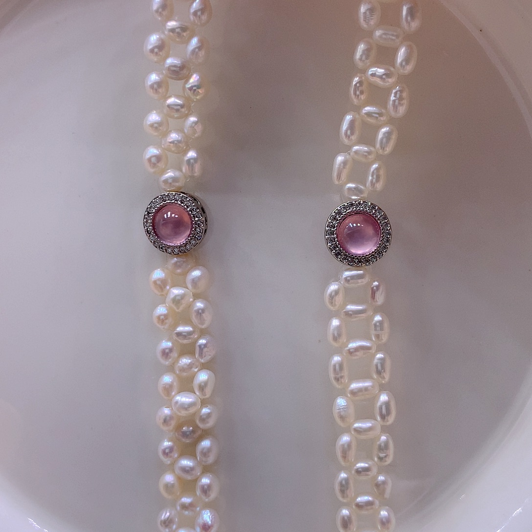 淡水珍珠耳饰未镶嵌手链