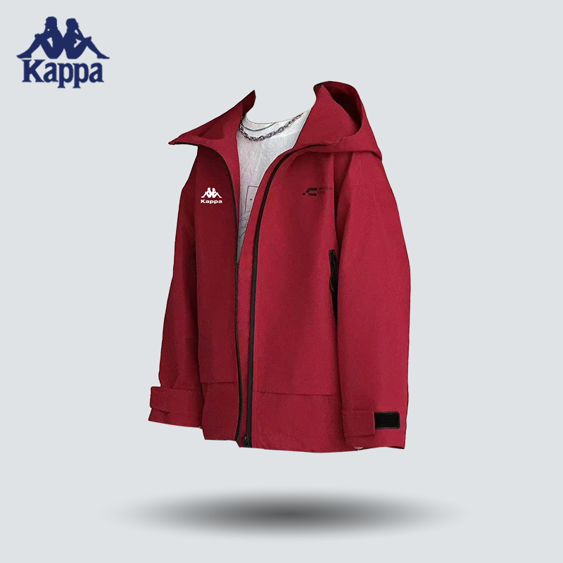 Kappa Kids【杜邦三防款】新款春秋季软壳三防儿童时尚亲子冲锋衣