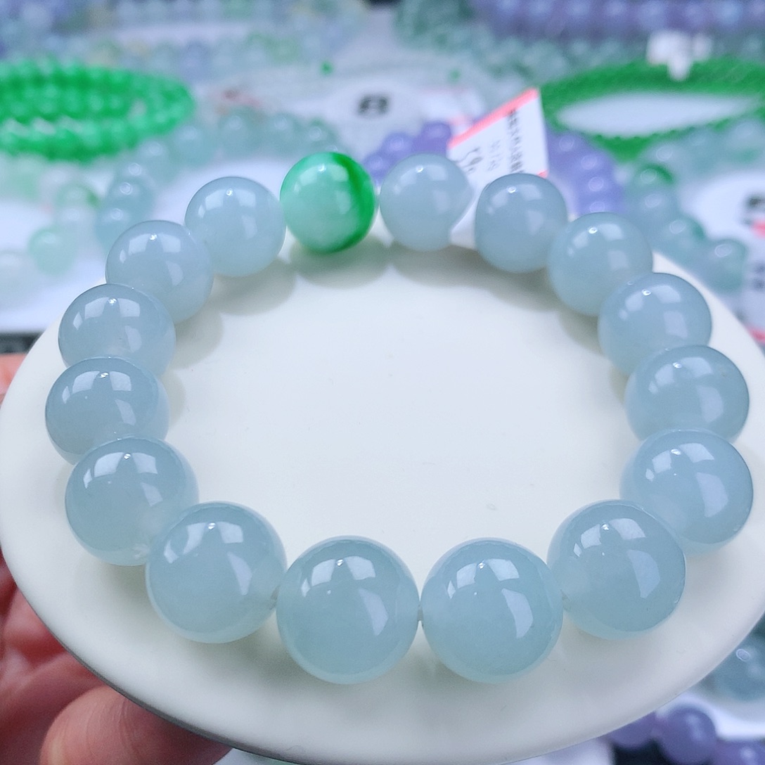 翡翠手串未镶嵌卡12.7