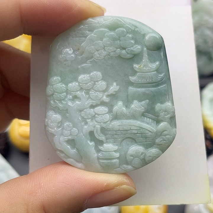 翡翠未镶嵌颈饰天然翡翠