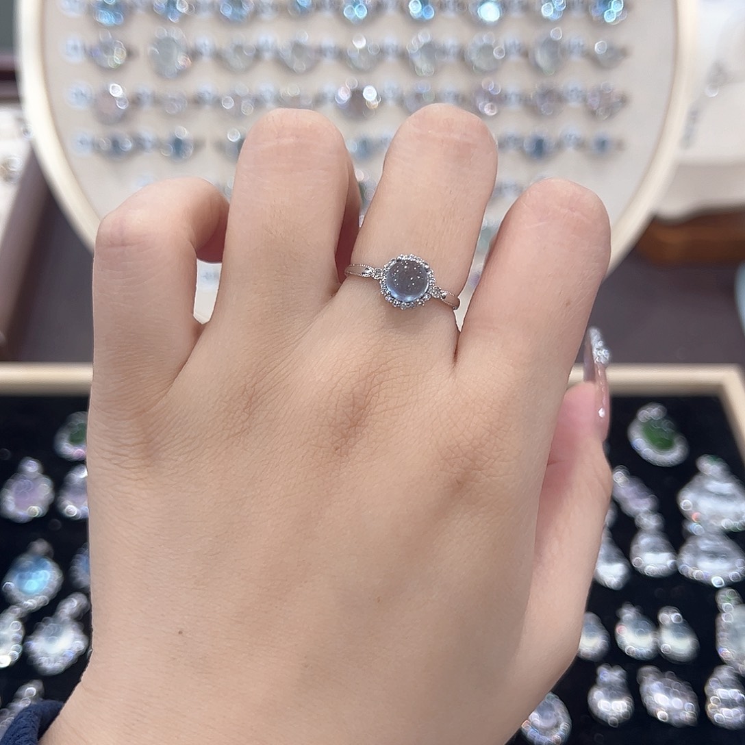 不***说黄晶戒指银S925镶嵌