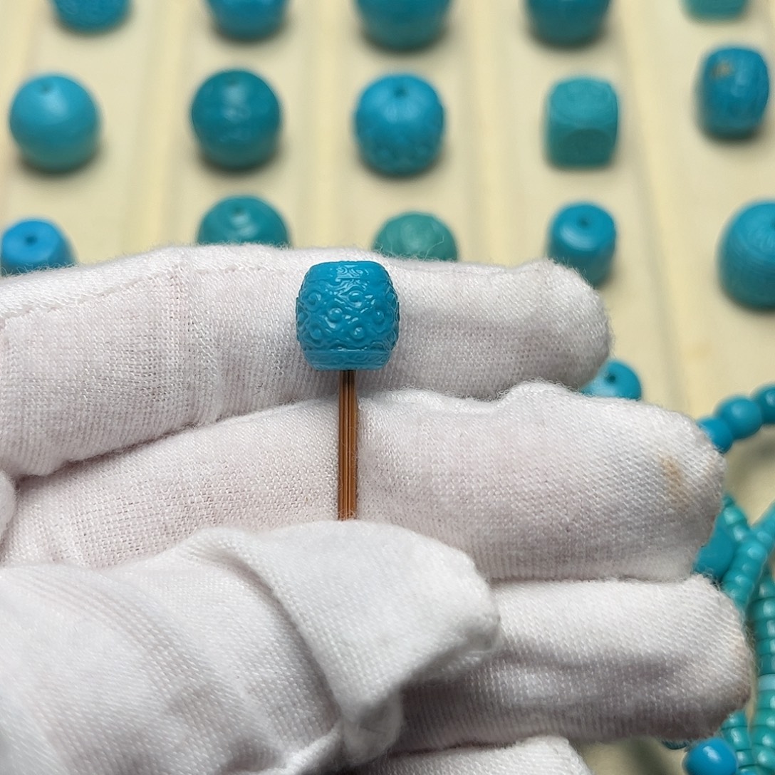 绿松石未镶嵌无镶嵌天然绿松石云纹9.7