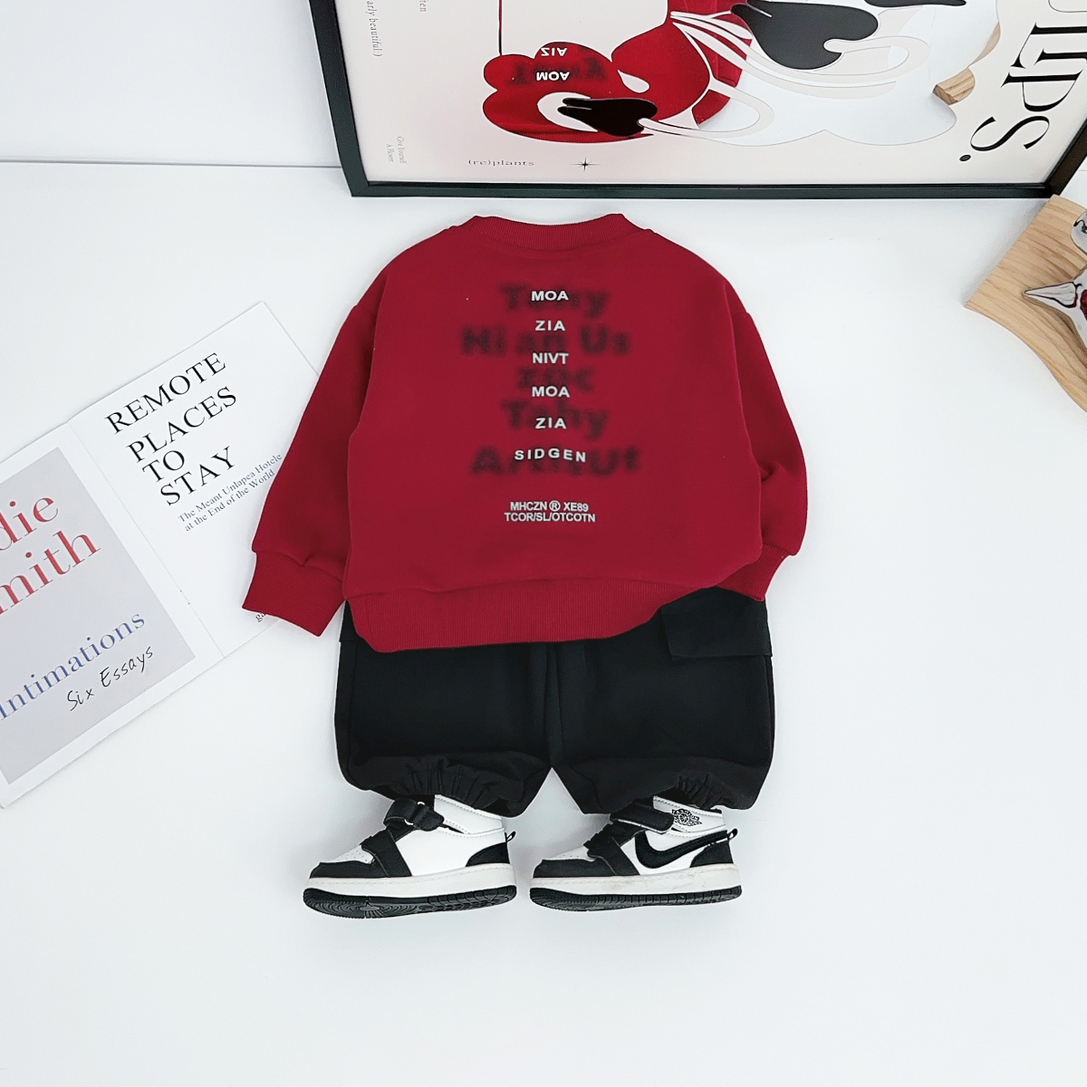 儿童卫衣加绒加厚长袖2025新款秋冬男童潮BQ251163Y 悠悠童话童装