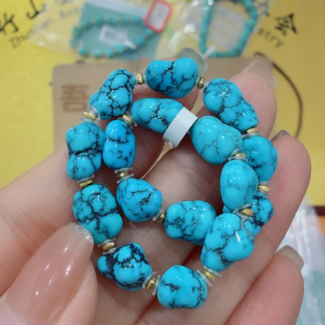 未镶嵌绿松石珠宝奇石