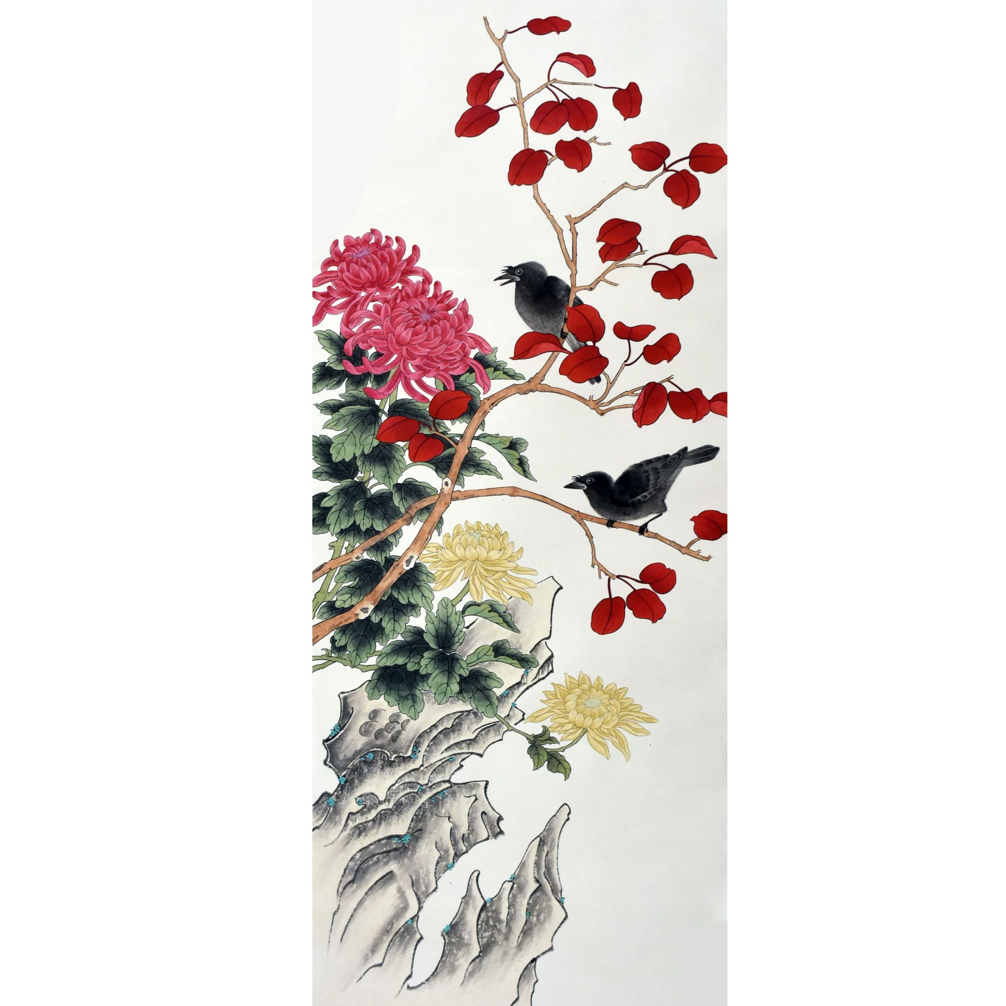 HM7134 胜意图 106X44cm 纸本立轴 4.2平尺