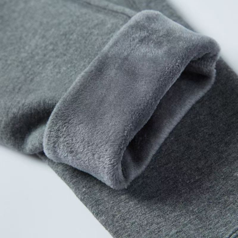 男士加绒保暖裤加厚秋裤不倒绒男式打底线裤南方绒裤北方毛裤加肥