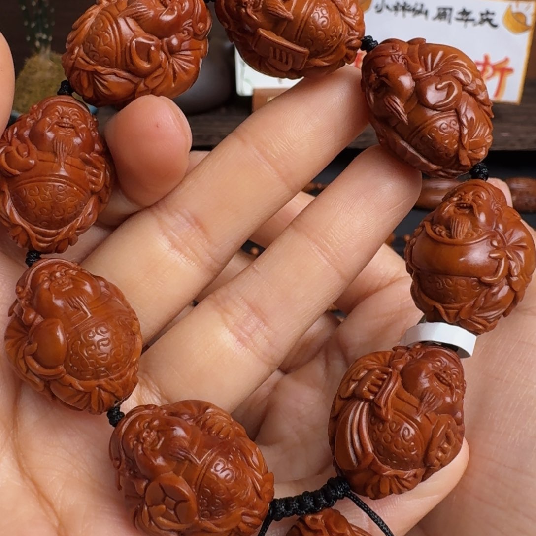 橄榄核手串/手链八宝财神