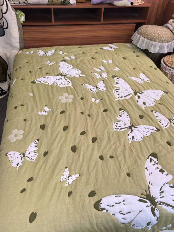 【蝴蝶翩翩】200*230cm A类全棉纱布泡芙被
