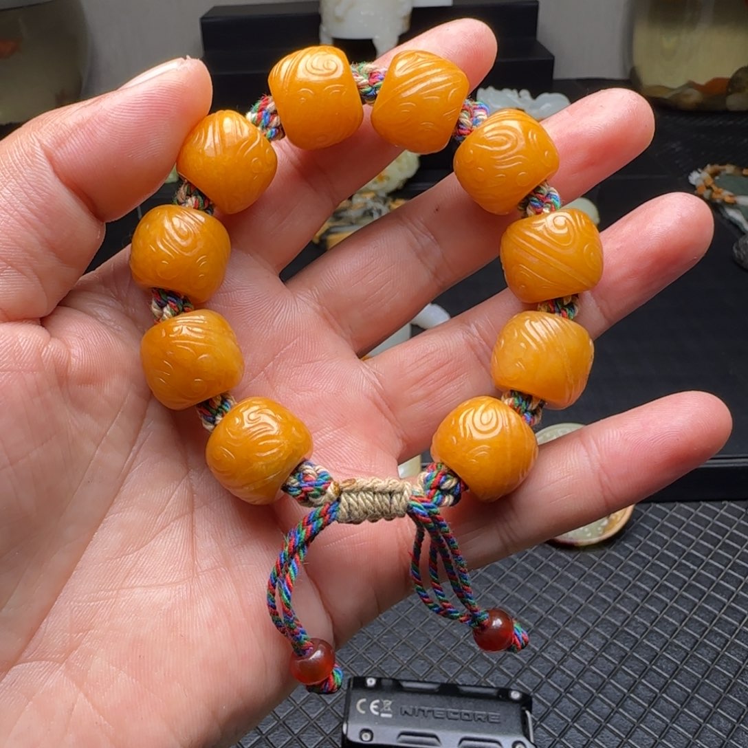 大***~和田玉未镶嵌挂件