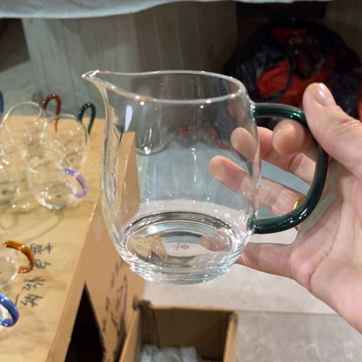 手工艺品玻璃橙然墨绿