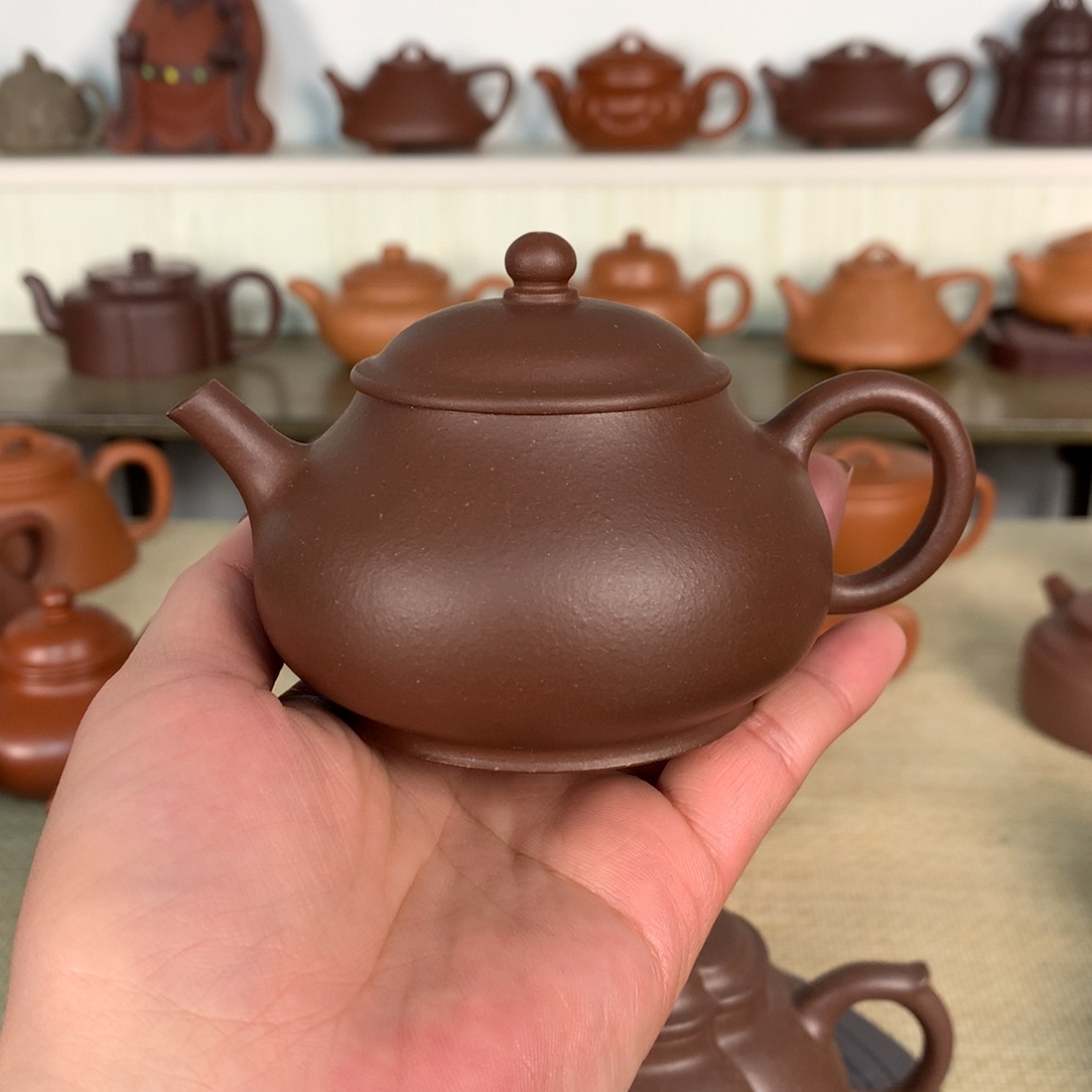 紫砂茶壶薄胎潘壶容量130