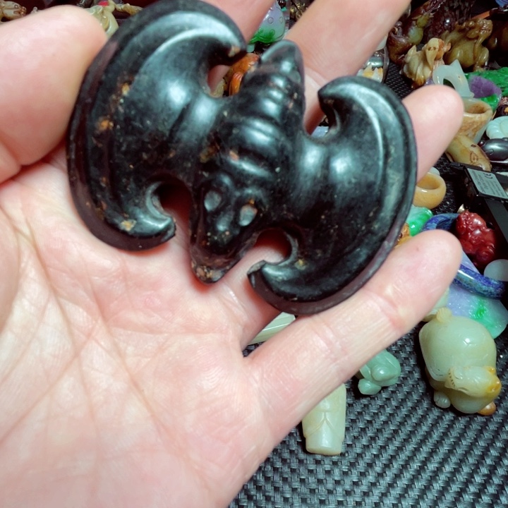 白玉菩提把件漂亮