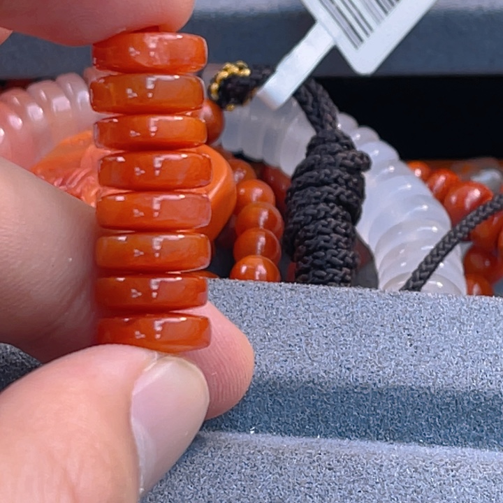 南红玛瑙多样性发一未镶嵌瓦西药片套装10mm8片