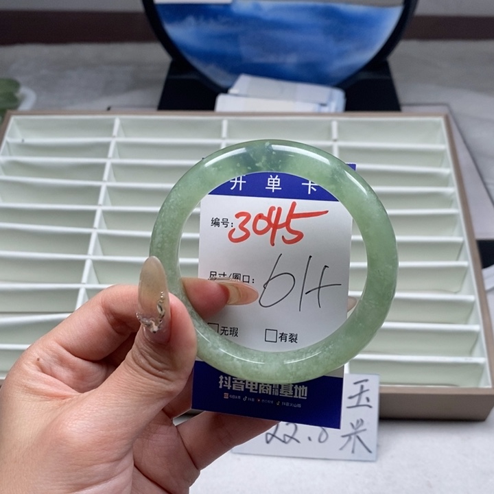 蛇纹石玉手镯未镶嵌